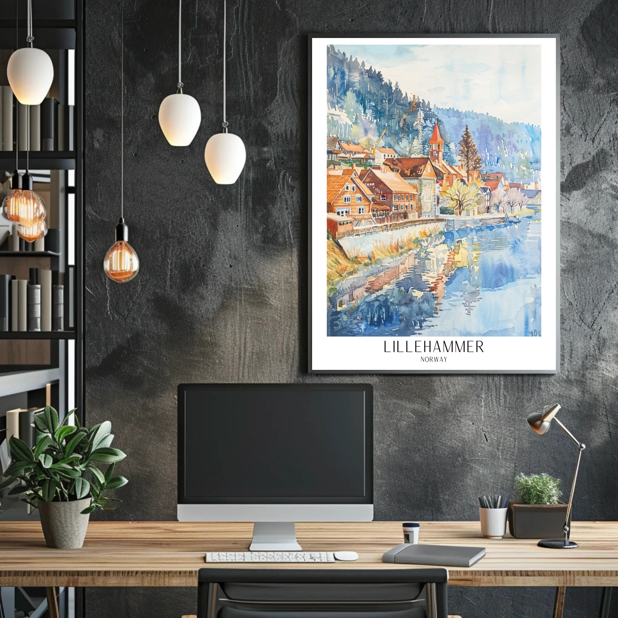 Lillehammer, Norway Poster PosterGoat