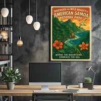 Vintage Scenic Travel Destination Poster