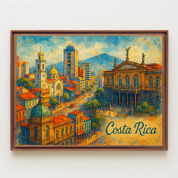 Costa Rica Cityscape Poster