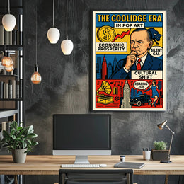 The Coolidge Era in Pop Art Poster PosterGoat