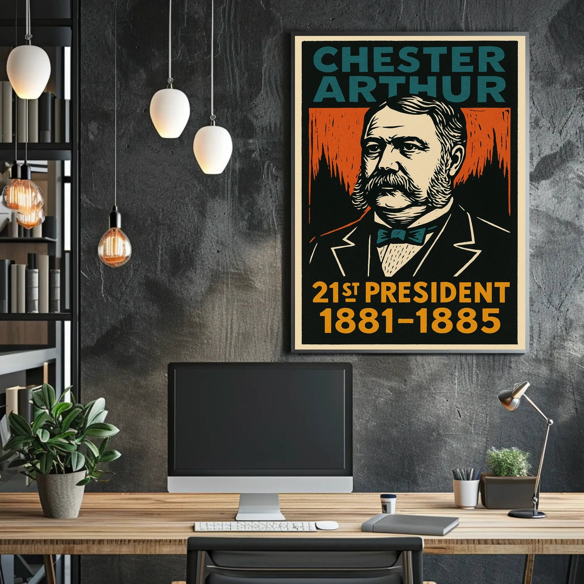 Chester Arthur 21st President Poster