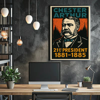 Chester Arthur 21st President Poster