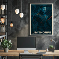 Jim Thorpe Iconic Athlete Poster