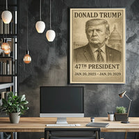 Donald Trump 47th President Poster