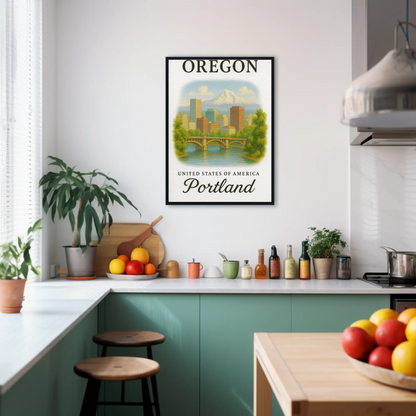 Oregon, Portland Signature Series Vintage Travel Poster