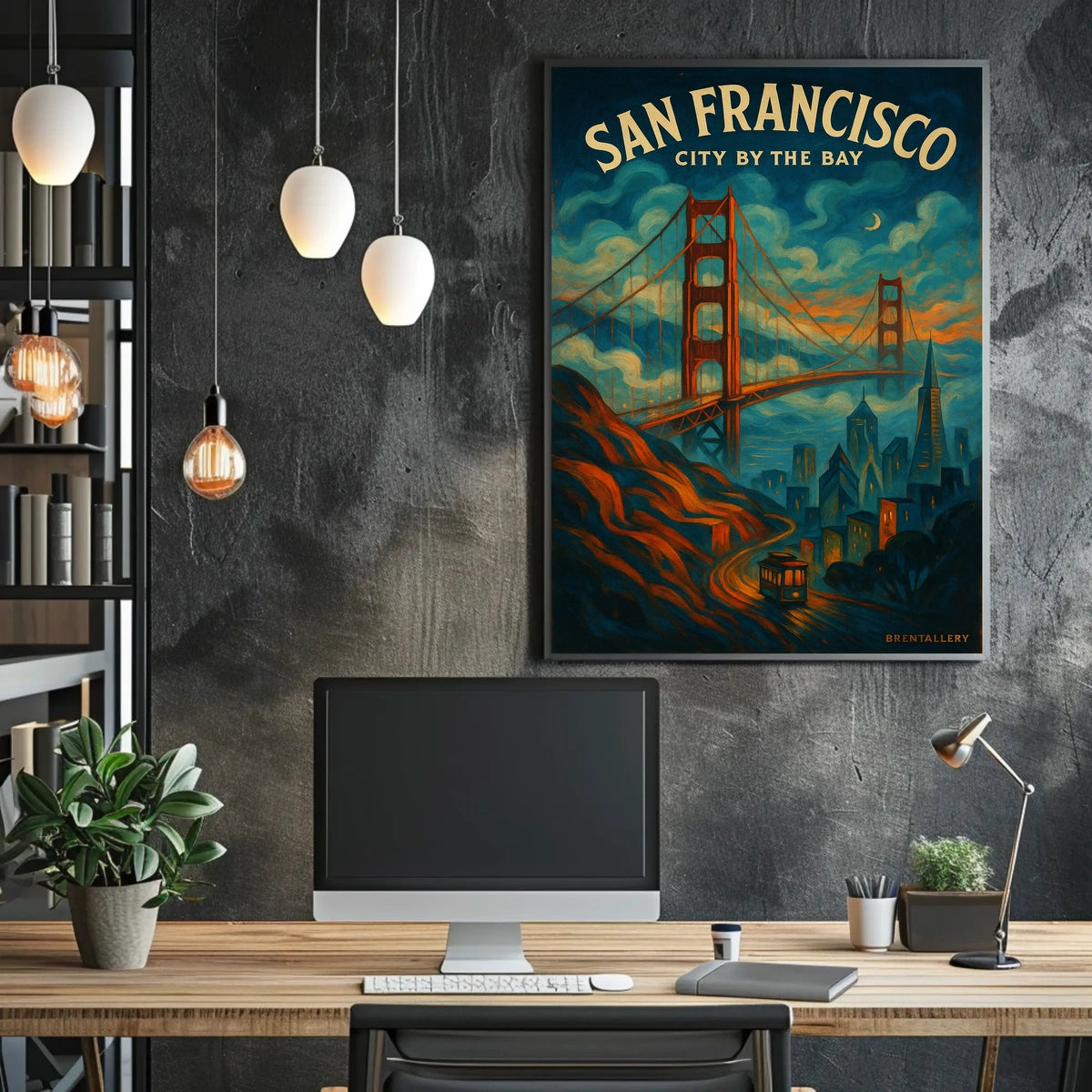 San Francisco Vintage Art Deco Travel Poster