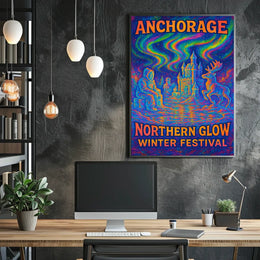 Anchorage Northern Glow Winter Festival Poster
