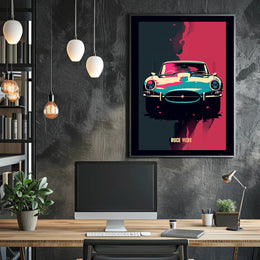 Retro Car Art Poster PosterGoat