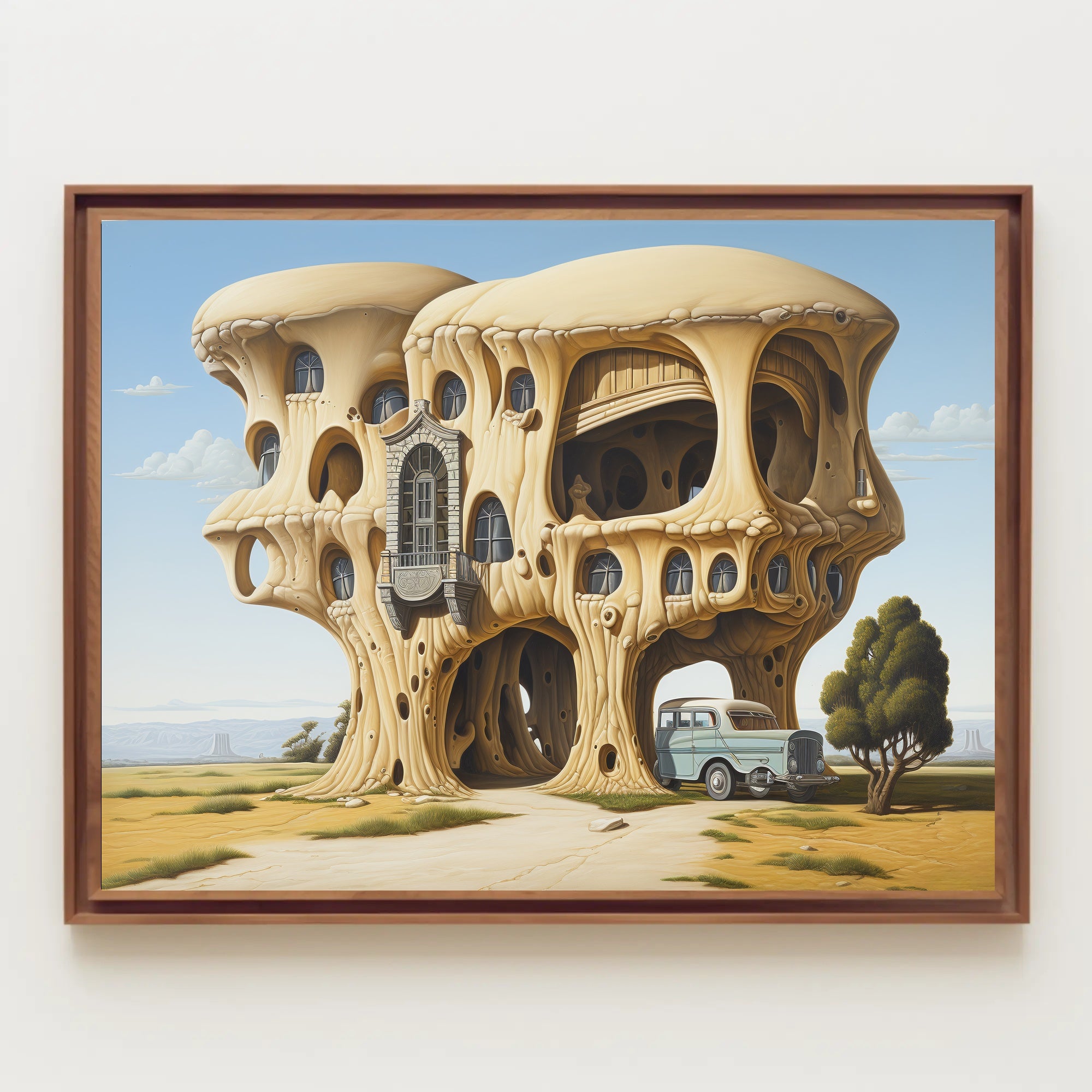 Surreal Architecture Futuristic Sci-Fi Poster