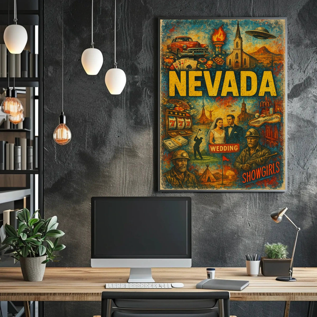 Nevada A Vibrant Tapestry Poster
