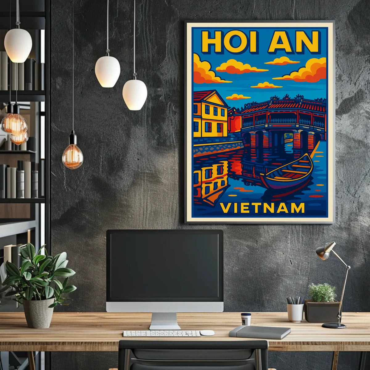 Hoi An Vietnam Travel Poster