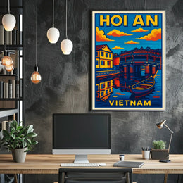 Hoi An Vietnam Travel Poster