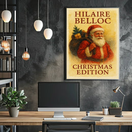 Hilaire Belloc Vintage Christmas Literature Cultural Poster
