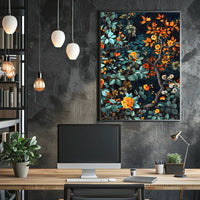 Autumnal Botanical Symphony Wall Art Print