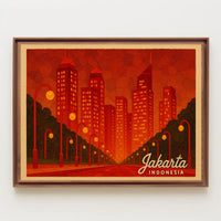 Jakarta, Indonesia Cityscape Poster