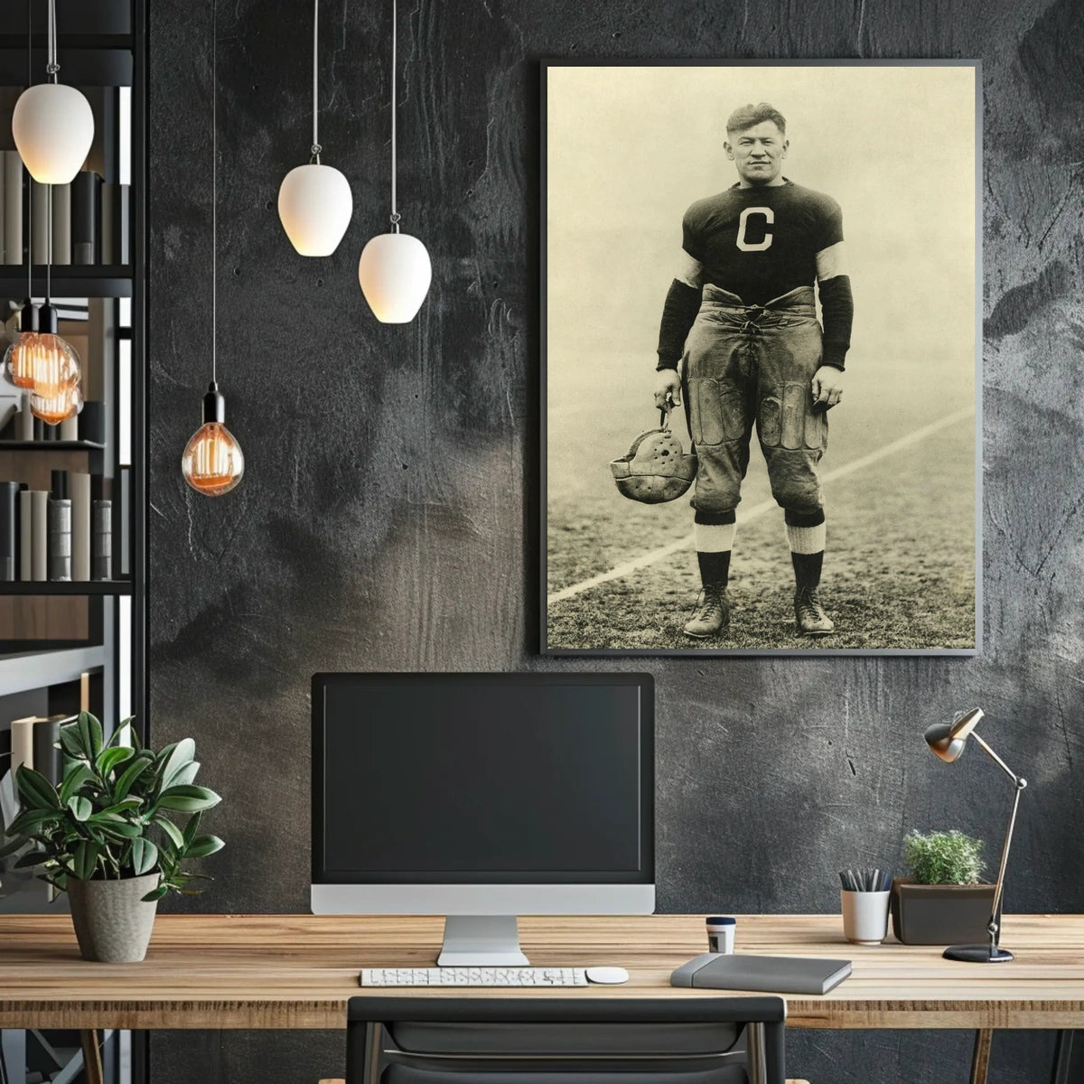 Vintage Football Legend Poster