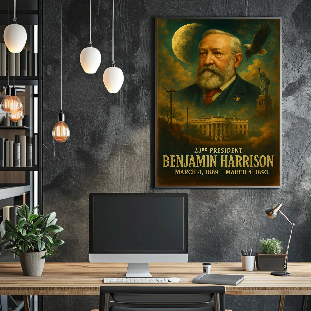 Benjamin Harrison 23Rd President Poster