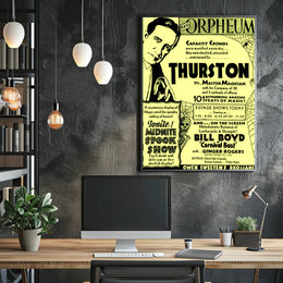 Thurston Magic Show Vintage Theatrical Cultural Poster