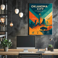 Oklahoma City Skyline: Urban or Cityscape Poster PosterGoat