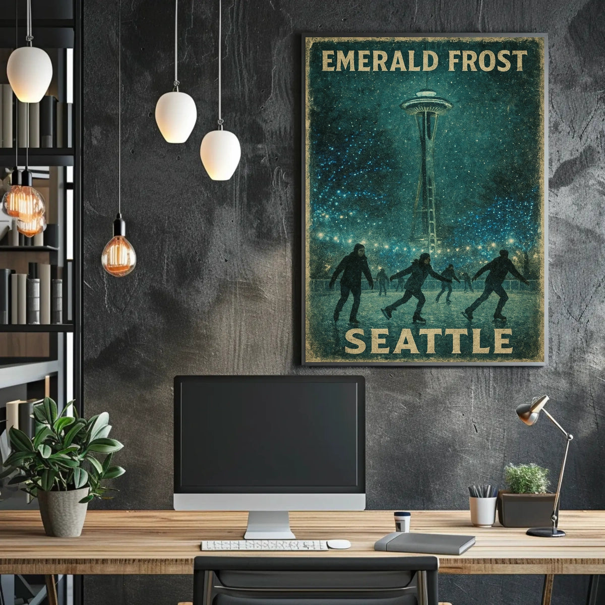 Emerald Frost In Seattle Poster