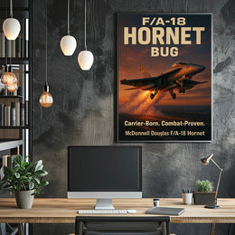F/A-18 Hornet Takes Flight - Poster