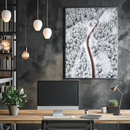Winter Wonderland Road Poster