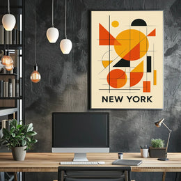 New York Abstract Poster