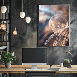 Frozen Bubble Sunrise: Abstract or Artistic Poster