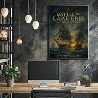 Battle Of Lake Erie Victory At Dawn Poster
