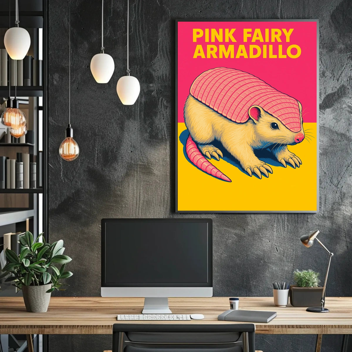 Pink Fairy Armadillo Poster
