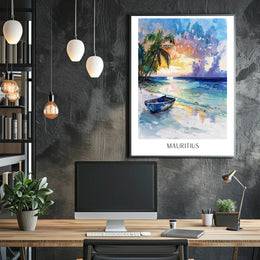 Mauritius Serene Beachscape Poster