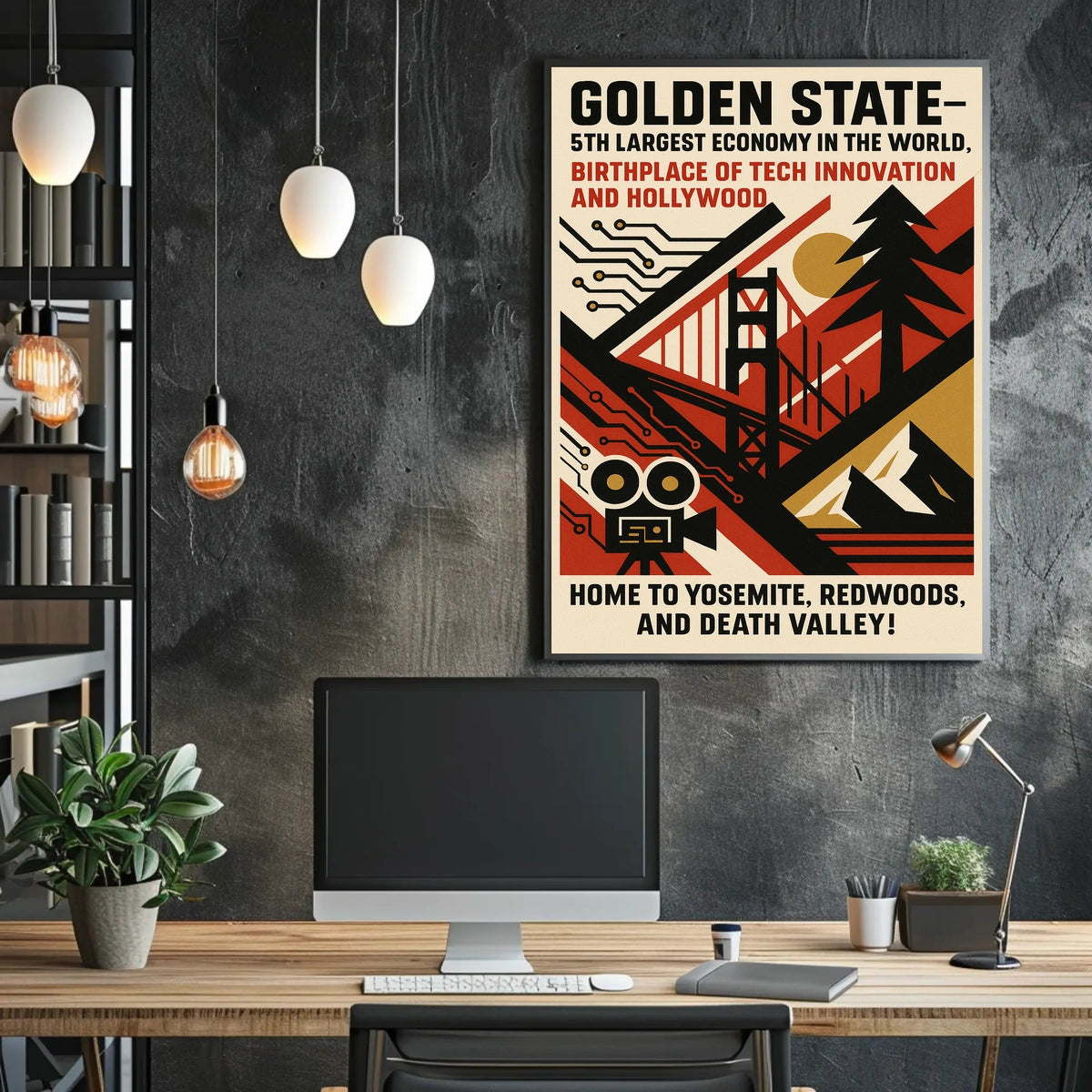 Golden State A Celebration of California Poster