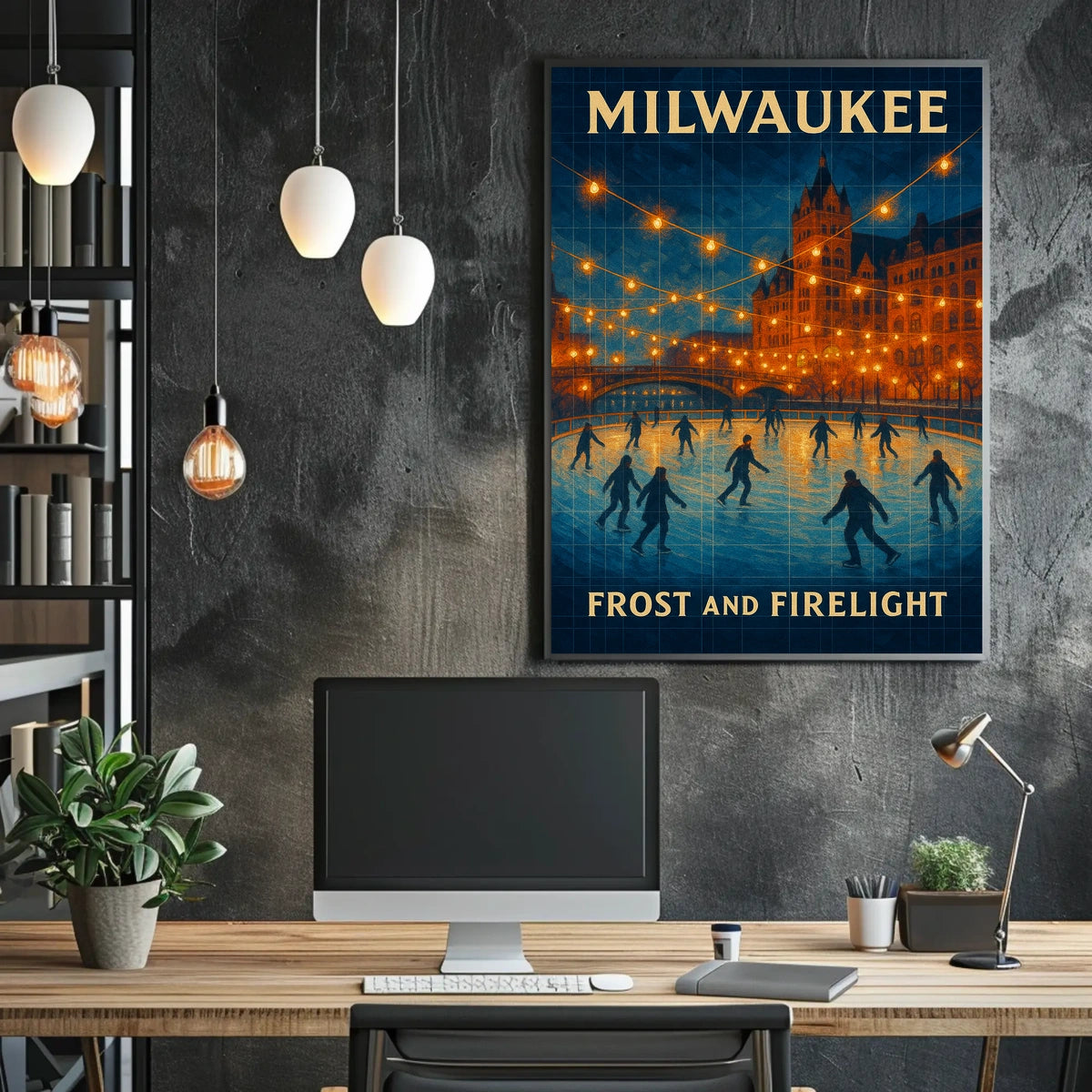 Milwaukee Frost And Firelight Poster