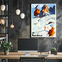 Val Gardena Skiing Adventure Poster PosterGoat