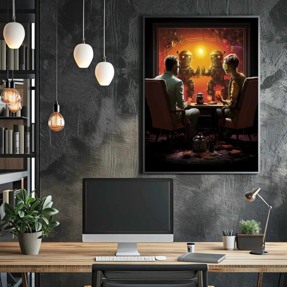 Futuristic Encounter Poster