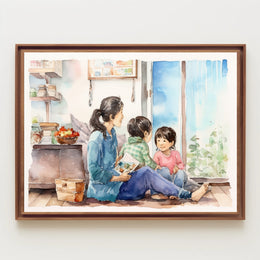 A Cozy Afternoon at Home Poster PosterGoat
