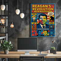 REAGAN'S REVOLUTION Pop Art Political History Poster