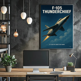F-105 Thunderchief Vintage Military Aviation Poster PosterGoat