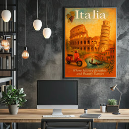 Italia A Journey Through History and Beauty Poster