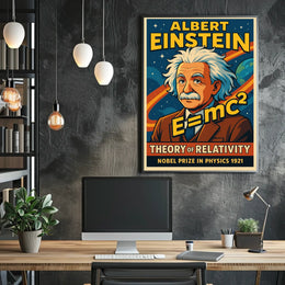 Albert Einstein Nobel Prize In Physics Poster