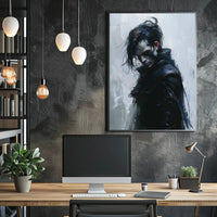 Mysterious Warrior in Dark Fantasy Poster Art PosterGoat