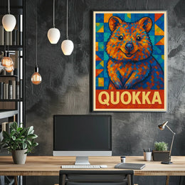 Quokka Mosaic Art Poster