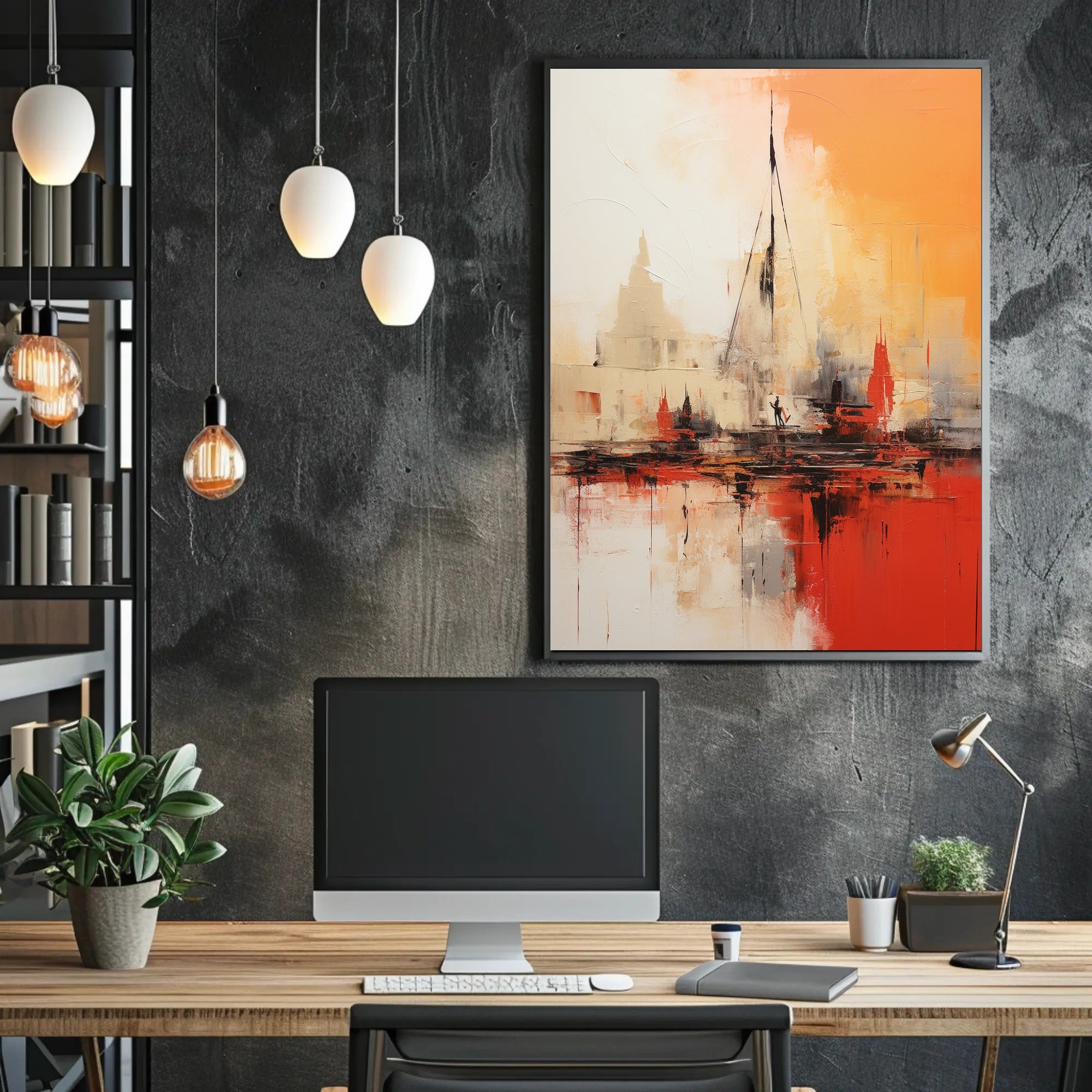 Dynamic Urban Exploration Art Poster - Abstract, Artistic Poster