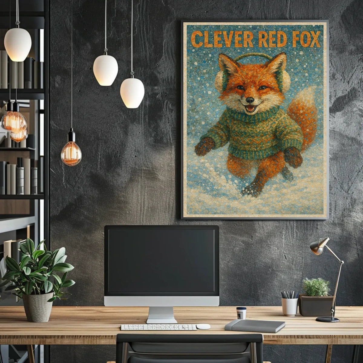 Clever Red Fox Poster