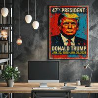 Triumphant Trump Leadership Pop Art Poster