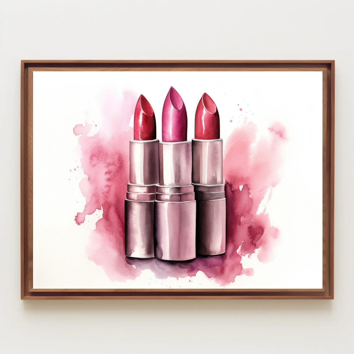 Lipstick Trio – A Splash of Color Poster