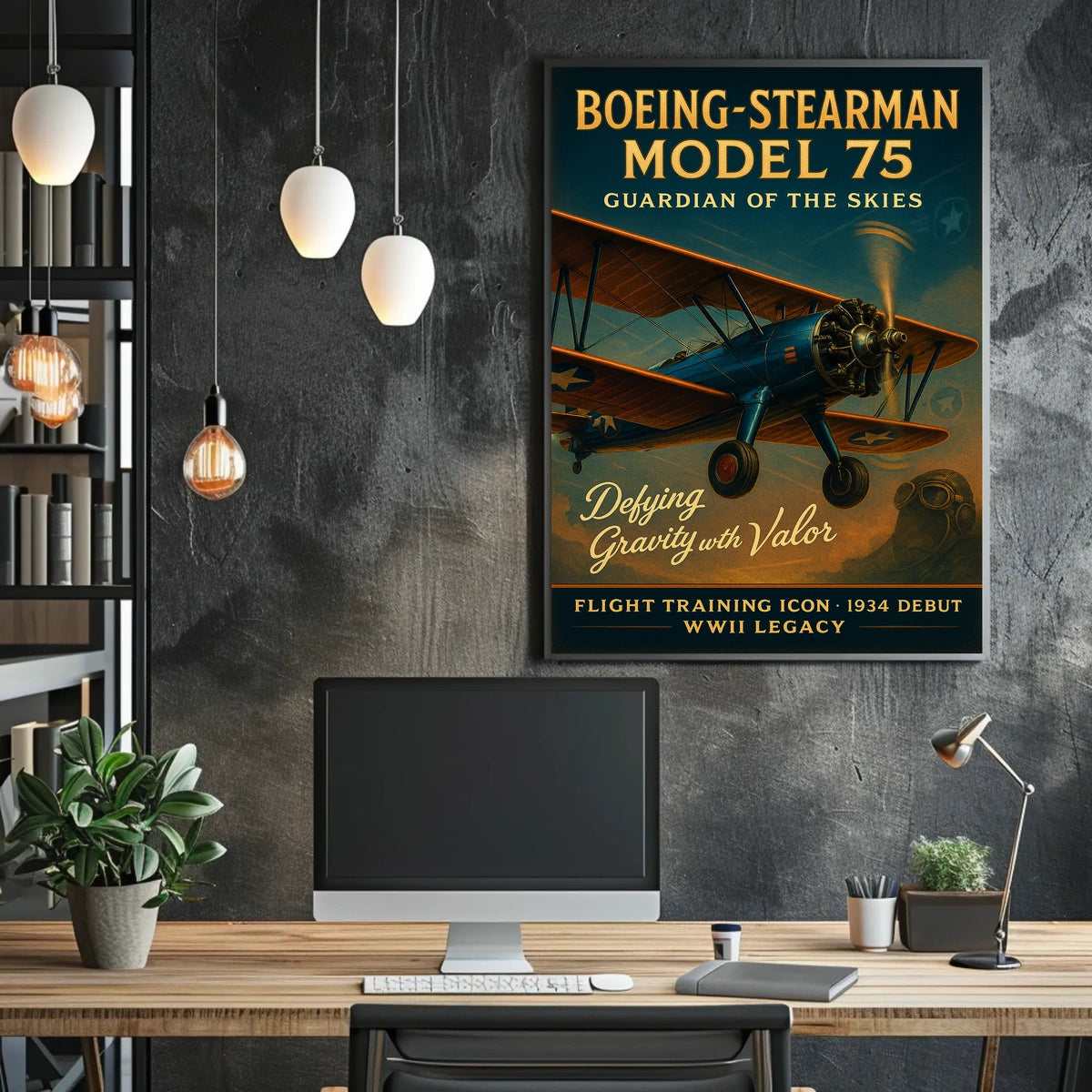 Boeing-Stearman Model 75 Guardian Of Poster
