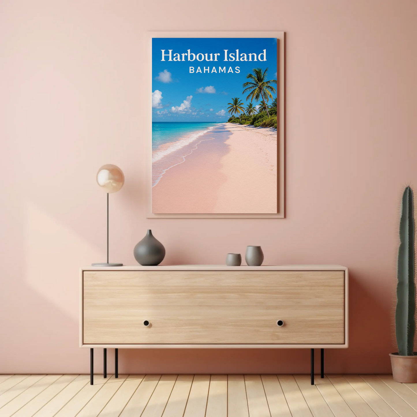 Harbour Island Bahamas Pink Sand Beach Paradise Poster