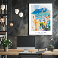 Scenic View of Cape Town Poster PosterGoat