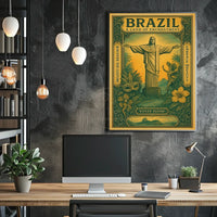 Brazilian Enchantment Vintage Travel Poster